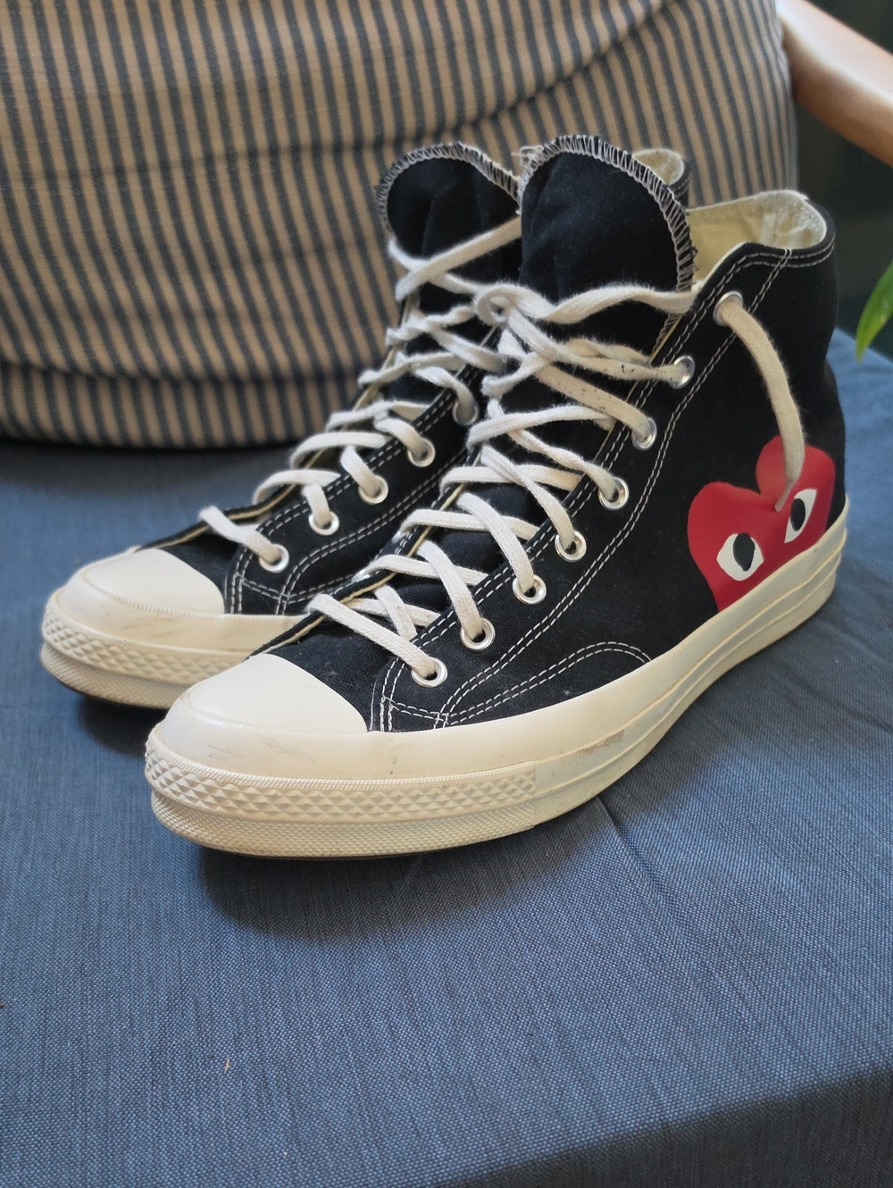 Comme des Garçons PLAY x Converse Chuck 70 High Black & White